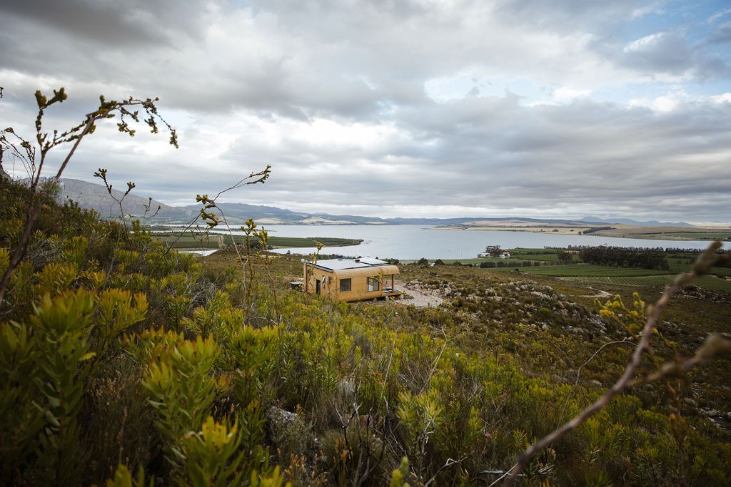 A secluded Mountain Eco Pod overlooking the Theewaterskloof Dam